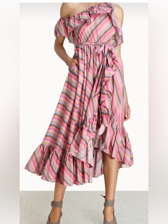 Zimmermann Dresses & Skirts - Zimmerman POPPY COTTON ASYMMETRIC FRILL DRESS